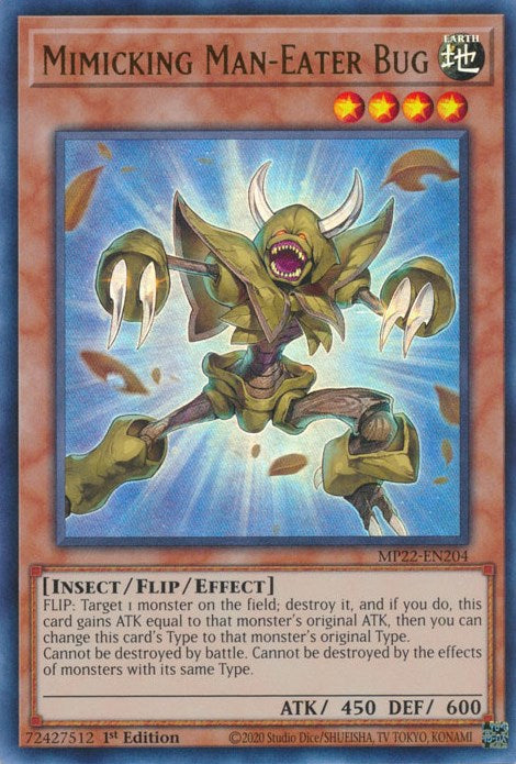 Mimicking Man-Eater Bug [MP22-EN204] Ultra Rare | Amazing Games TCG