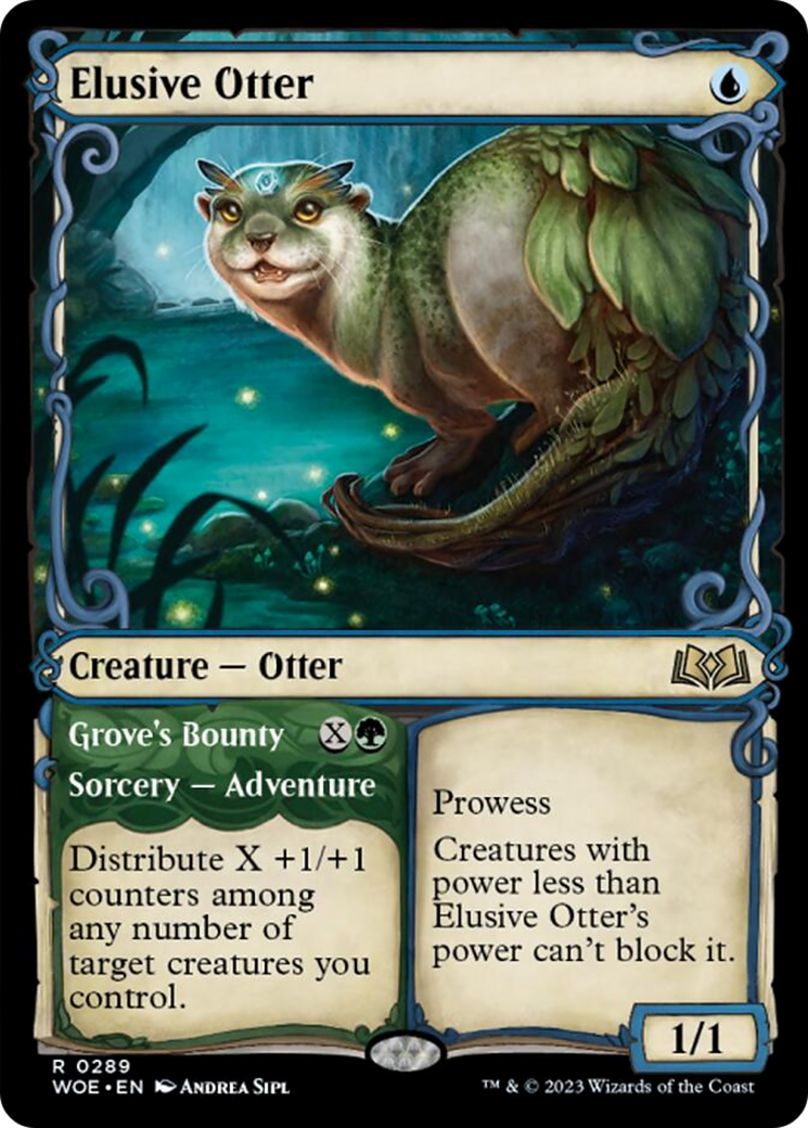 Elusive Otter // Grove's Bounty (Showcase) [Wilds of Eldraine] | Amazing Games TCG