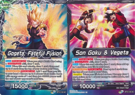 Son Goku & Vegeta // Gogeta, Fateful Fusion (BT12-122) [Vicious Rejuvenation] | Amazing Games TCG