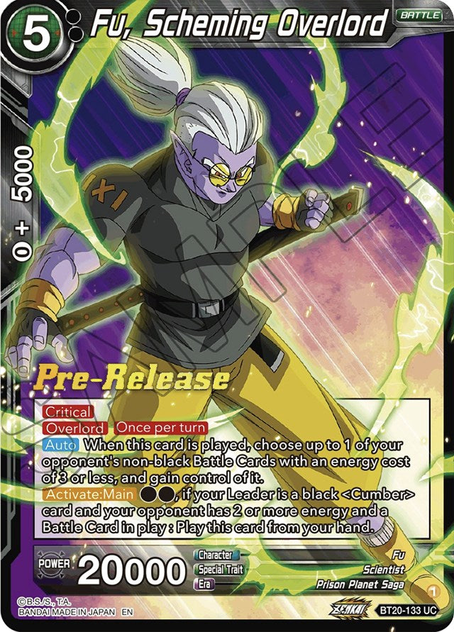 Fu, Scheming Overlord (BT20-133) [Power Absorbed Prerelease Promos] | Amazing Games TCG