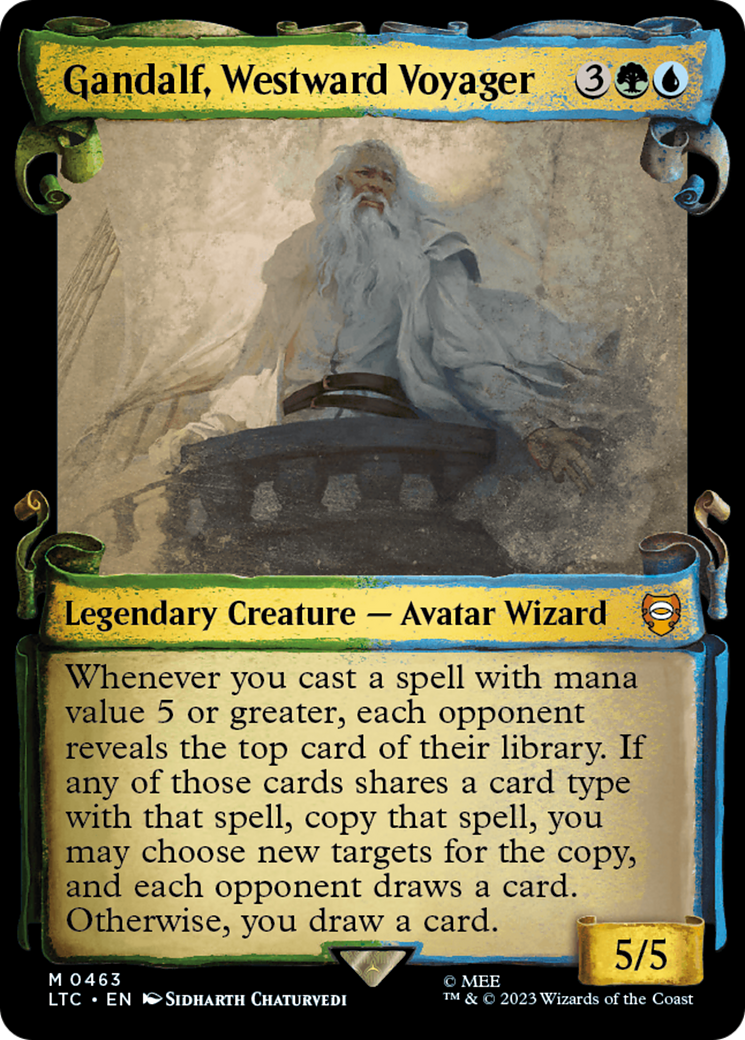 Gandalf, Westward Voyager [The Lord of the Rings: Tales of Middle-Earth Commander Showcase Scrolls] | Amazing Games TCG