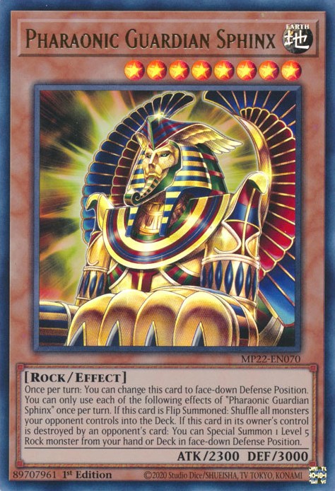 Pharaonic Guardian Sphinx [MP22-EN070] Ultra Rare | Amazing Games TCG