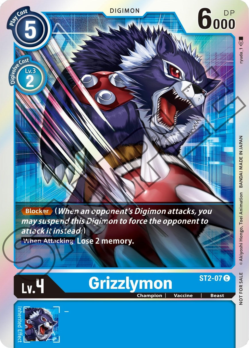 Grizzlymon [ST2-07] (Event Pack 1) [Starter Deck: Cocytus Blue Promos] | Amazing Games TCG