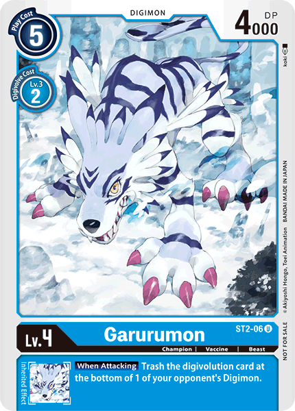 Garurumon [ST2-06] (Alternate Art) [Starter Deck: Cocytus Blue] | Amazing Games TCG