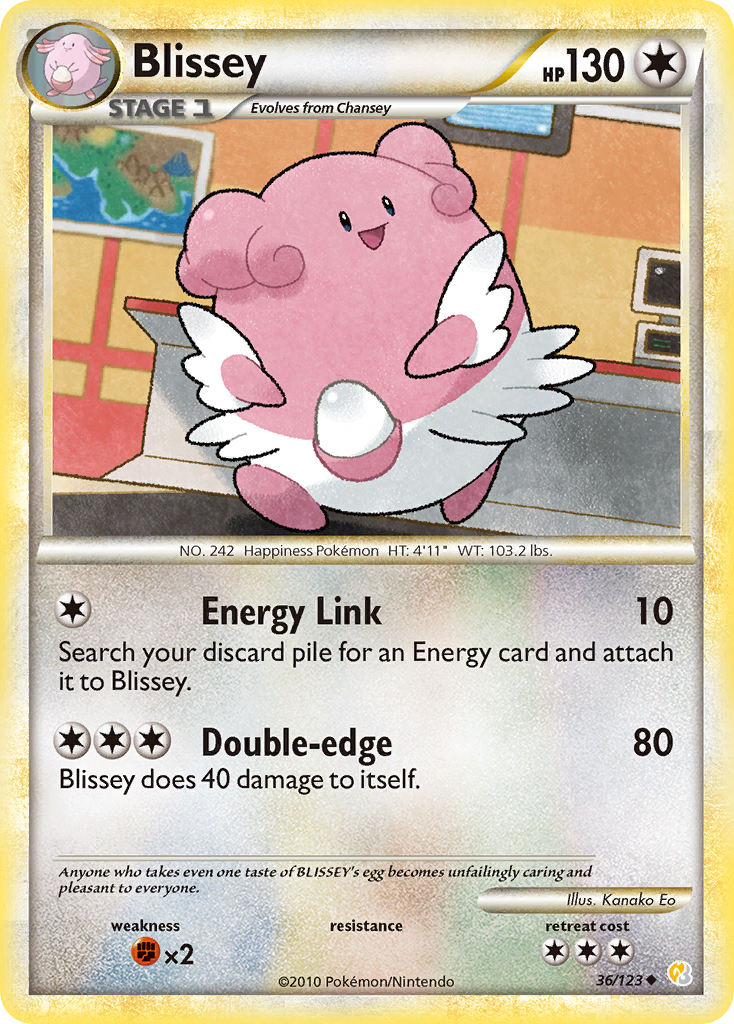 Blissey (36/123) [HeartGold & SoulSilver: Base Set] | Amazing Games TCG