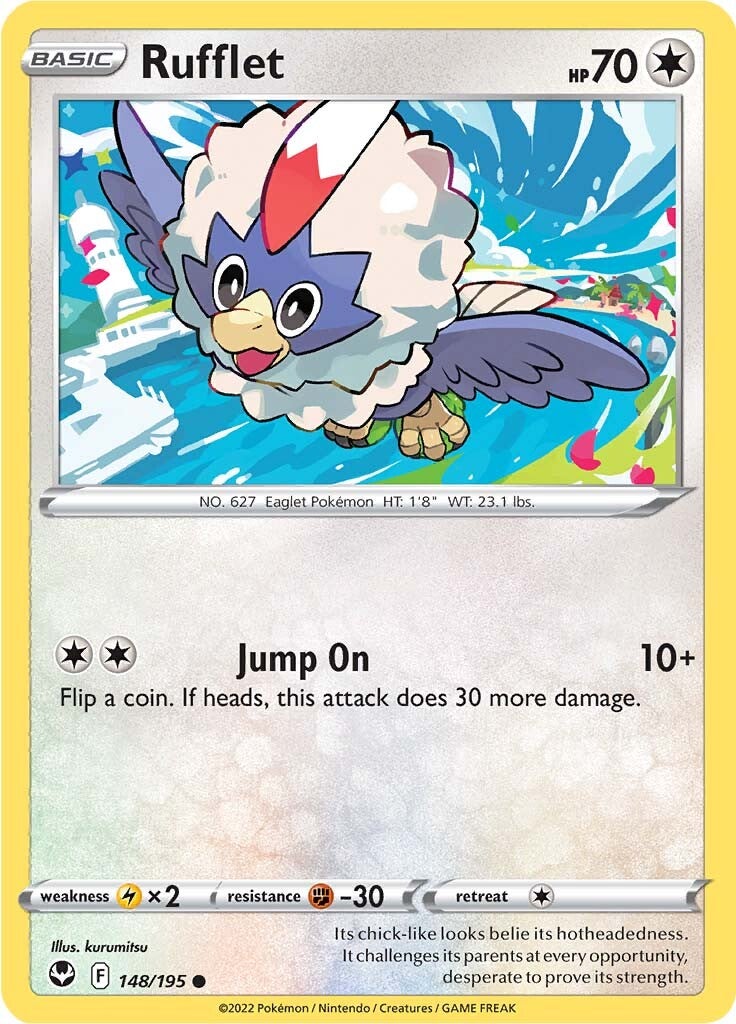 Rufflet (148/195) [Sword & Shield: Silver Tempest] | Amazing Games TCG