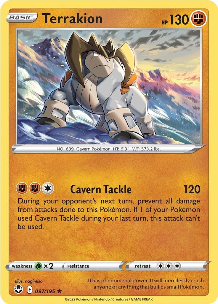 Terrakion (097/195) [Sword & Shield: Silver Tempest] | Amazing Games TCG