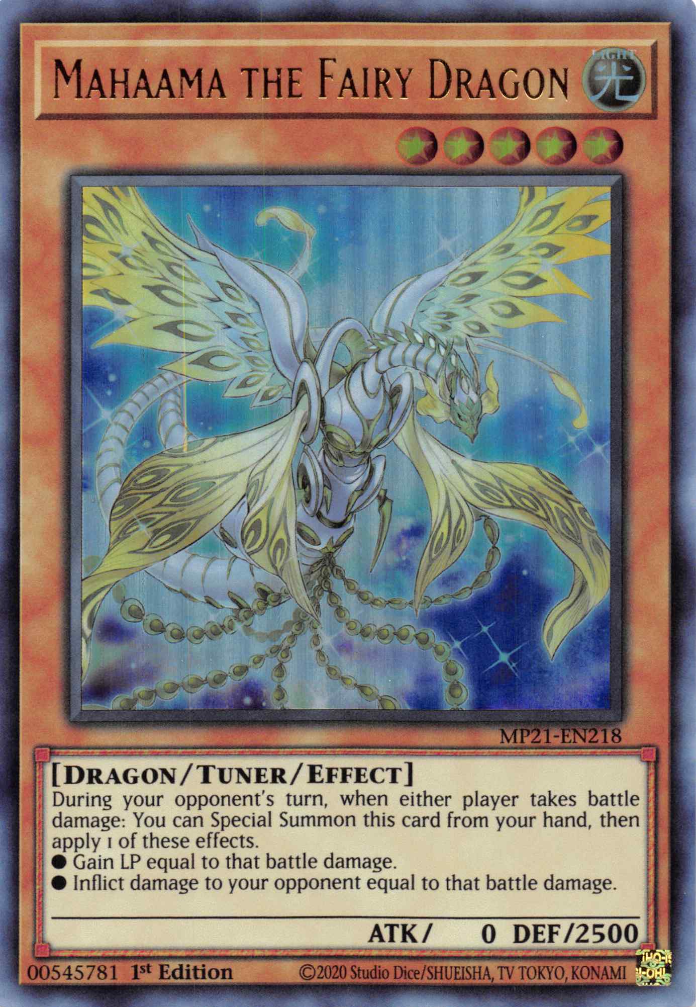 Mahaama the Fairy Dragon [MP21-EN218] Ultra Rare | Amazing Games TCG