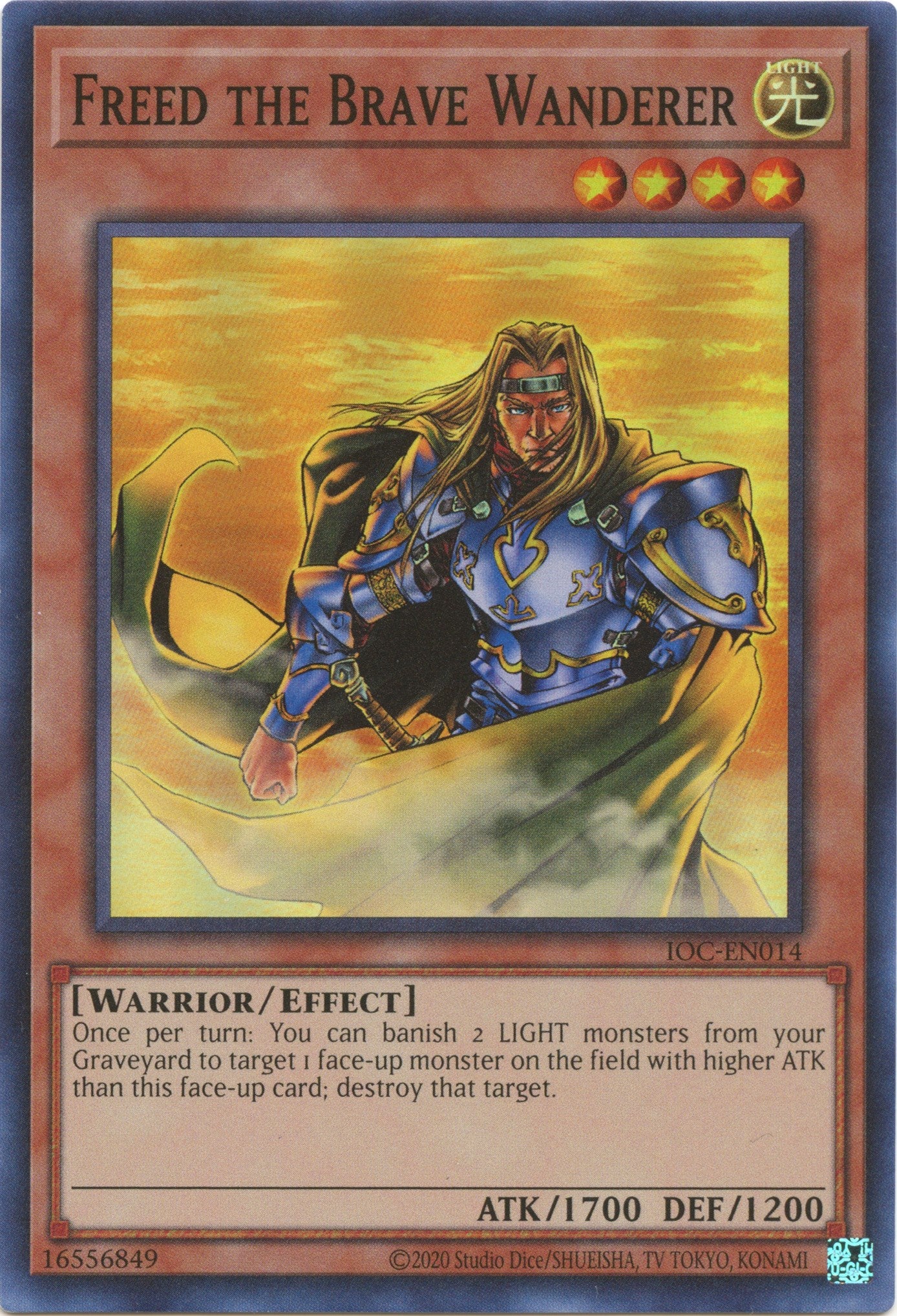 Freed the Brave Wanderer (25th Anniversary) [IOC-EN014] Super Rare | Amazing Games TCG