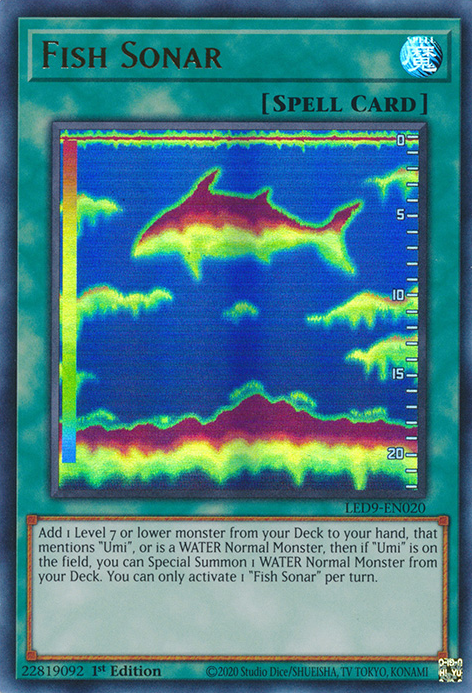 Fish Sonar [LED9-EN020] Ultra Rare | Amazing Games TCG