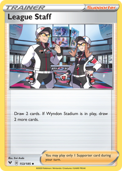 League Staff (153/185) [Sword & Shield: Vivid Voltage] | Amazing Games TCG