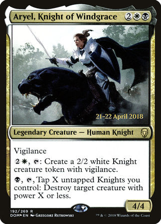 Aryel, Knight of Windgrace [Dominaria Promos] | Amazing Games TCG