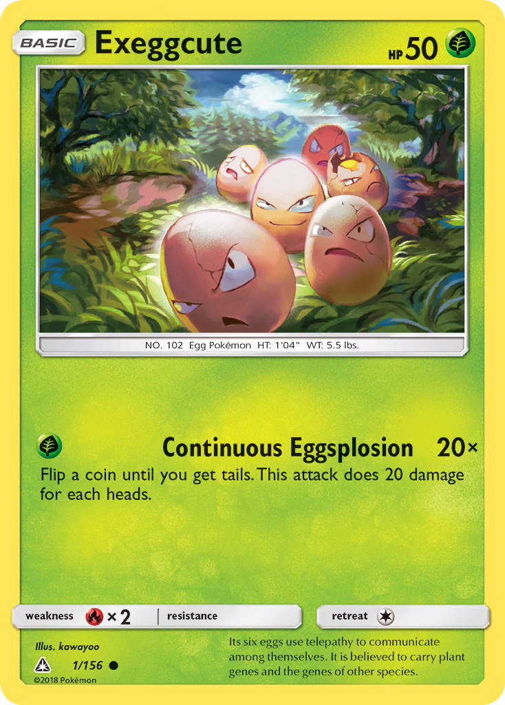 Exeggcute (1/156) [Sun & Moon: Ultra Prism] | Amazing Games TCG