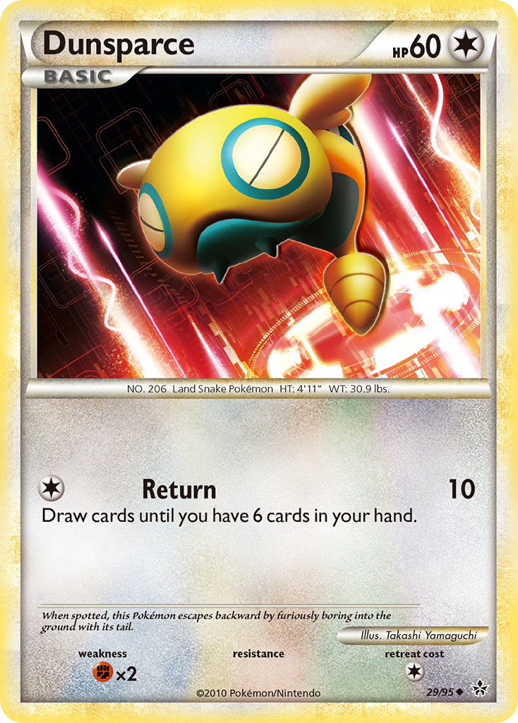Dunsparce (29/95) [HeartGold & SoulSilver: Unleashed] | Amazing Games TCG