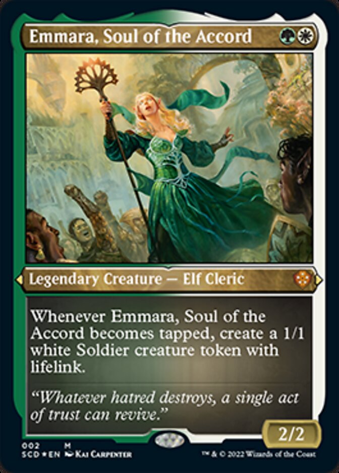 Emmara, Soul of the Accord (Foil Etched) [Starter Commander Decks] | Amazing Games TCG