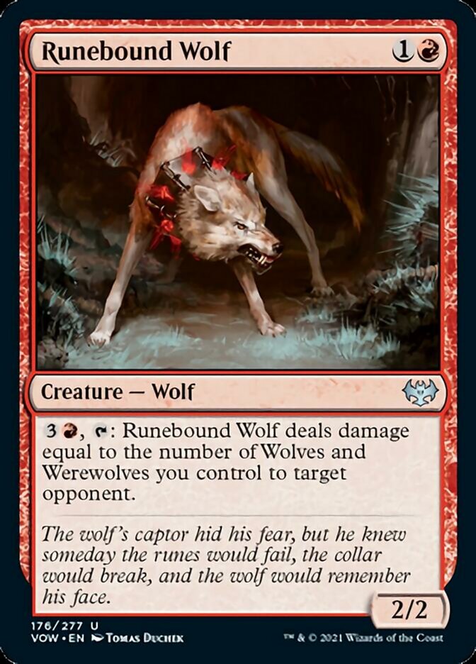 Runebound Wolf [Innistrad: Crimson Vow] | Amazing Games TCG