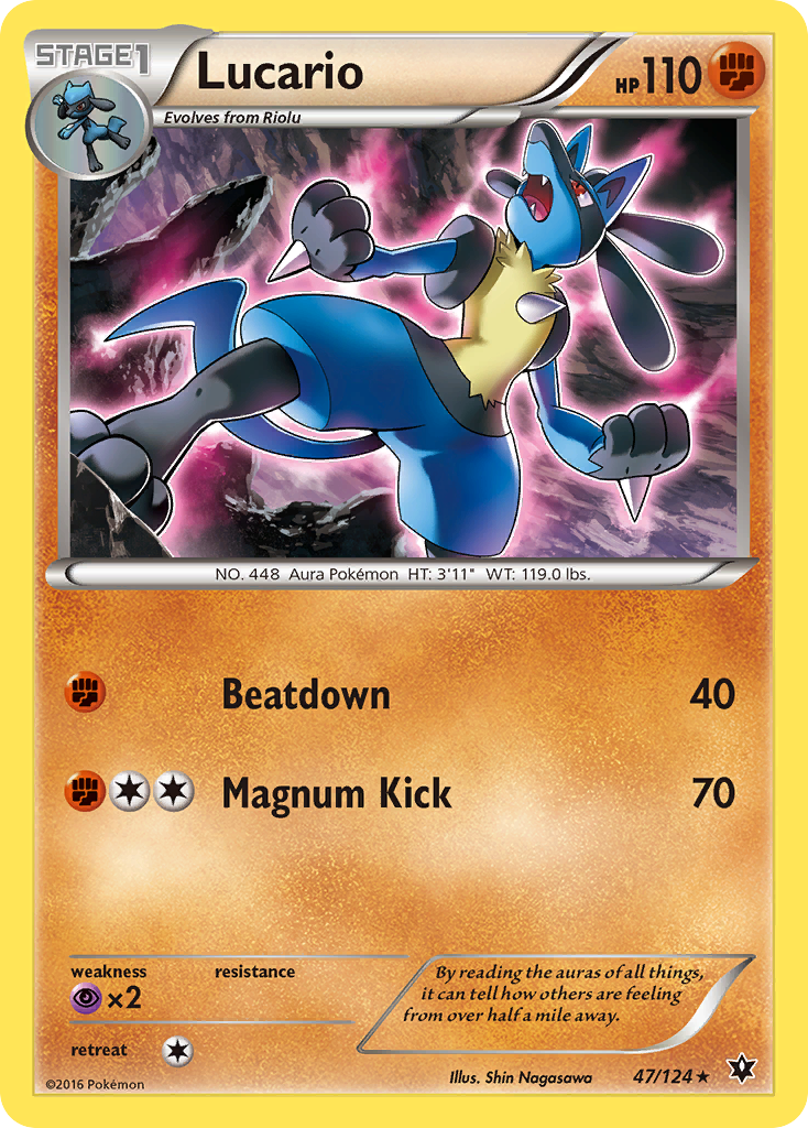 Lucario (47/124) [XY: Fates Collide] | Amazing Games TCG