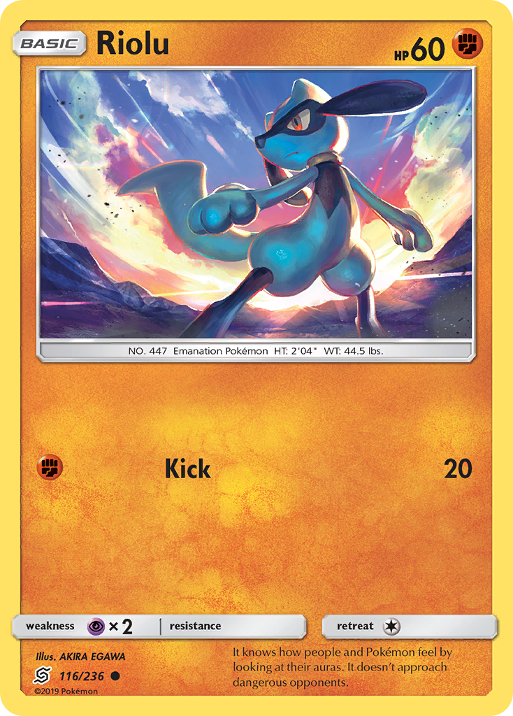 Riolu (116/236) [Sun & Moon: Unified Minds] | Amazing Games TCG