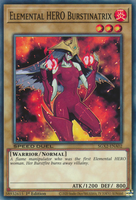 Elemental HERO Burstinatrix [SGX2-ENA02] Common | Amazing Games TCG