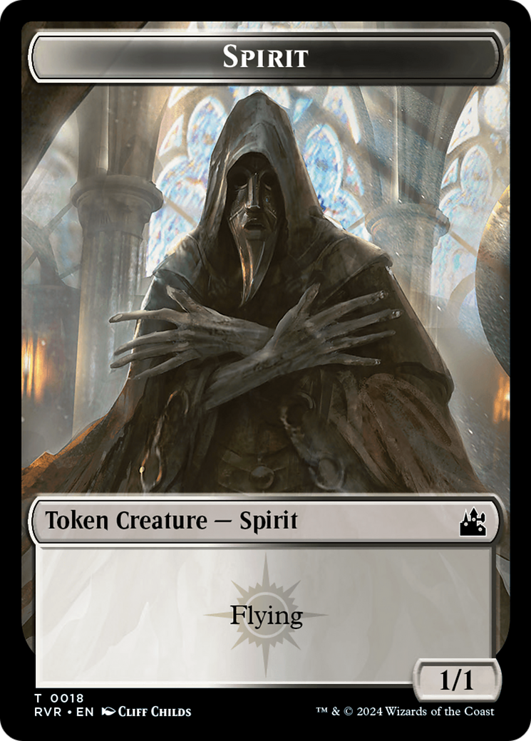 Spirit Token (0018) [Ravnica Remastered Tokens] | Amazing Games TCG