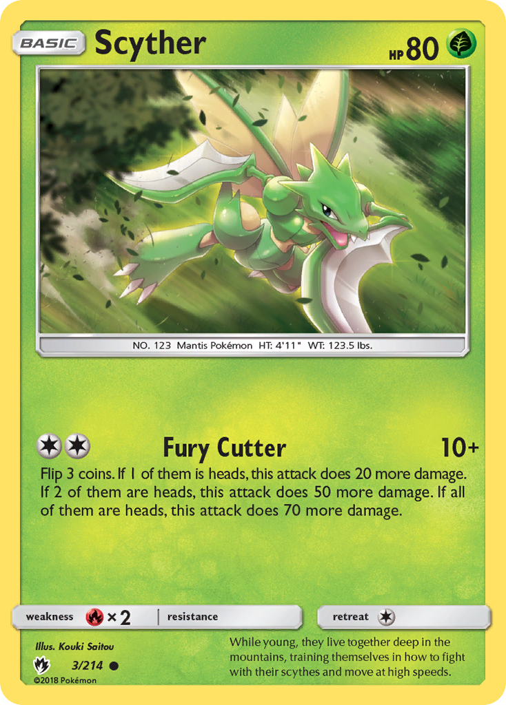 Scyther (3/214) [Sun & Moon: Lost Thunder] | Amazing Games TCG