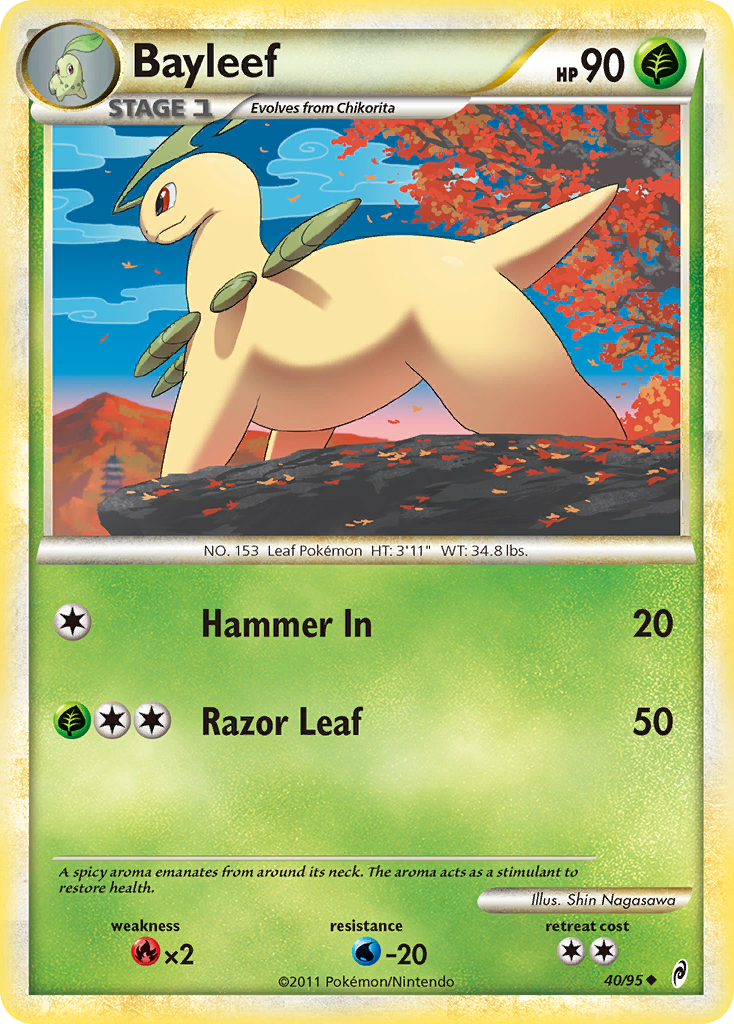 Bayleef (40/95) [HeartGold & SoulSilver: Call of Legends] | Amazing Games TCG