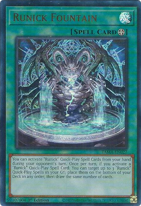 Runick Fountain [TAMA-EN027] Ultra Rare | Amazing Games TCG