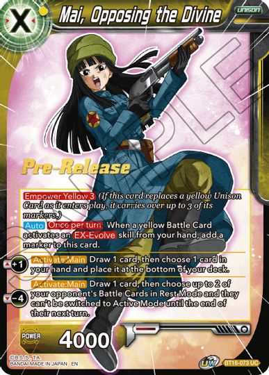 Mai, Opposing the Divine (BT16-073) [Realm of the Gods Prerelease Promos] | Amazing Games TCG