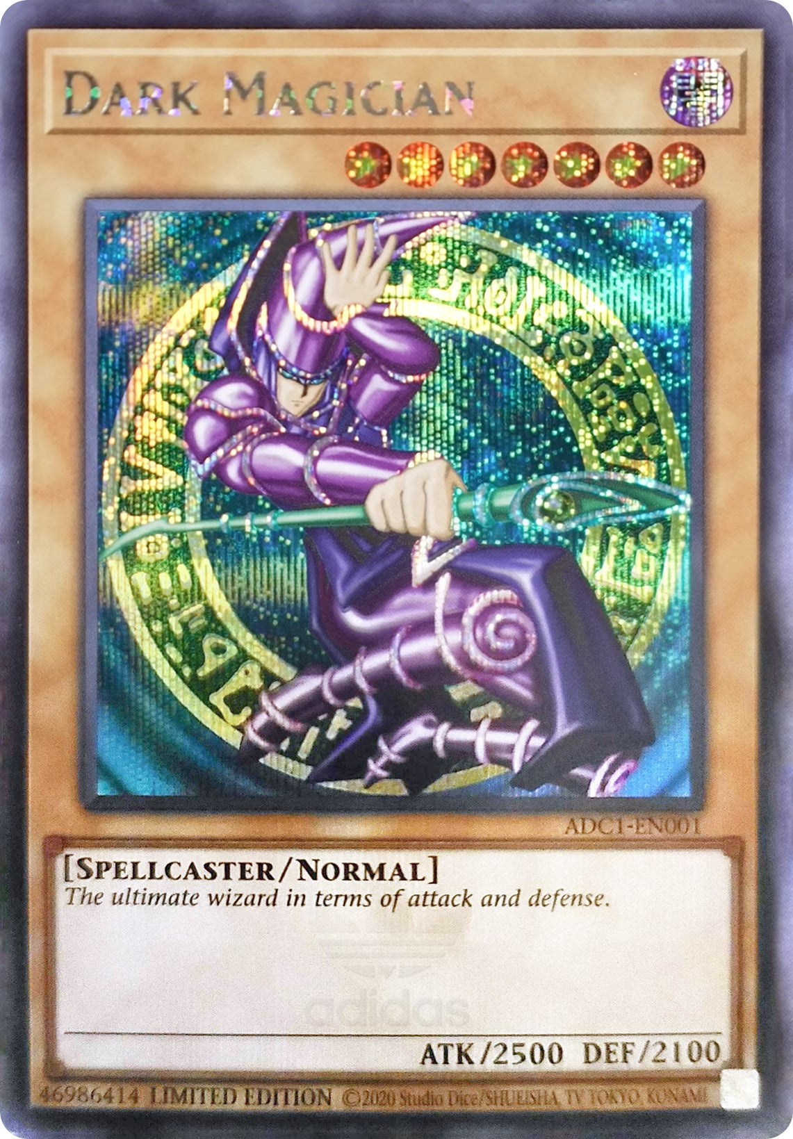 Dark Magician (Adidas Exclusive) [ADC1-EN001] Prismatic Secret Rare | Amazing Games TCG