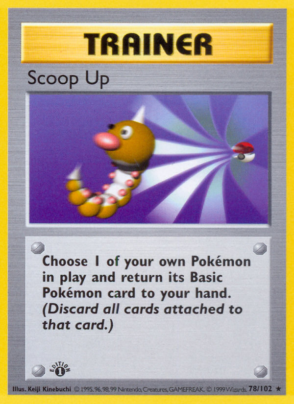 Scoop Up (78/102) (Shadowless) [Base Set 1st Edition] | Amazing Games TCG