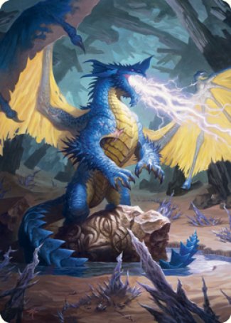 Blue Dragon Art Card [Dungeons & Dragons: Adventures in the Forgotten Realms Art Series] | Amazing Games TCG