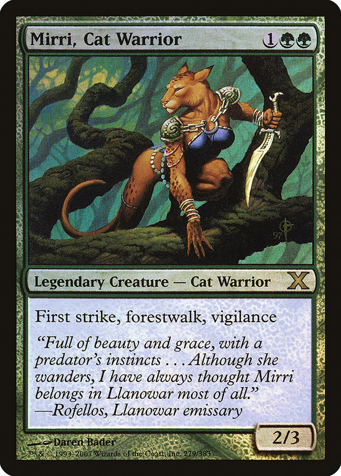 Mirri, Cat Warrior (Premium Foil) [Tenth Edition] | Amazing Games TCG