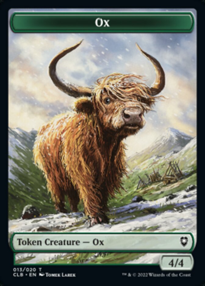 Ox Token [Commander Legends: Battle for Baldur's Gate Tokens] | Amazing Games TCG