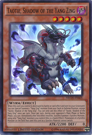 Taotie, Shadow of the Yang Zing (SE) [NECH-ENS05] Super Rare | Amazing Games TCG