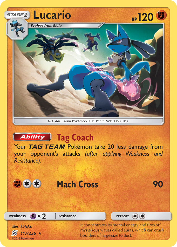 Lucario (117/236) [Sun & Moon: Unified Minds] | Amazing Games TCG