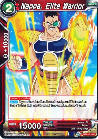 Nappa, Elite Warrior (BT11-026) [Vermilion Bloodline] | Amazing Games TCG