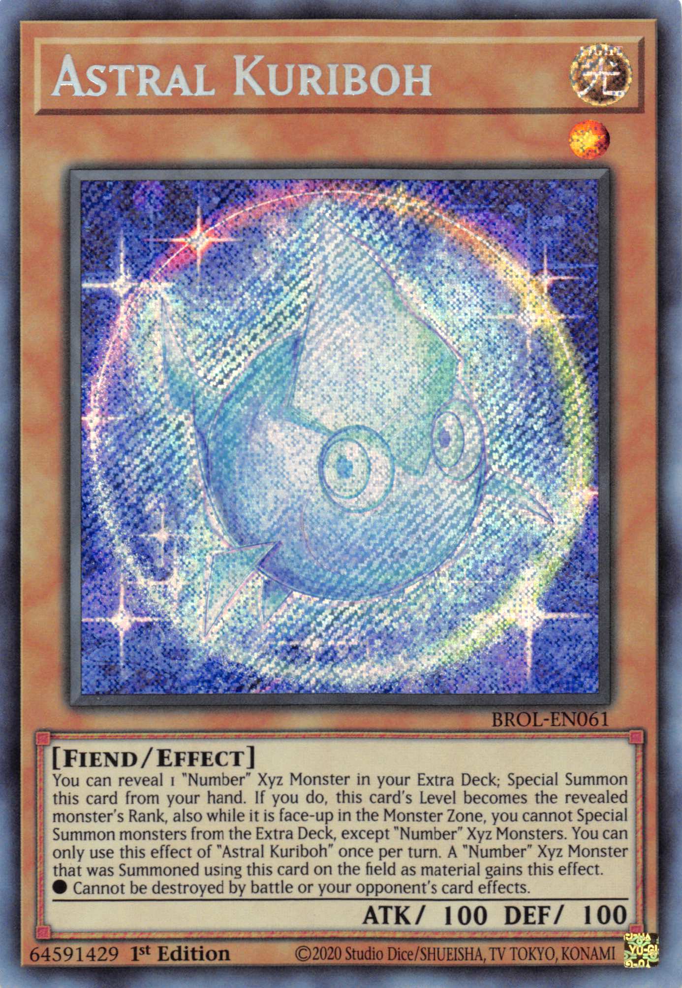 Astral Kuriboh [BROL-EN061] Secret Rare | Amazing Games TCG