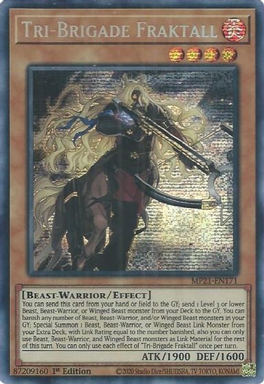 Tri-Brigade Fraktall [MP21-EN171] Prismatic Secret Rare | Amazing Games TCG