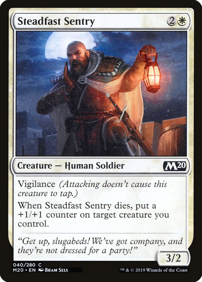 Steadfast Sentry [Core Set 2020] | Amazing Games TCG