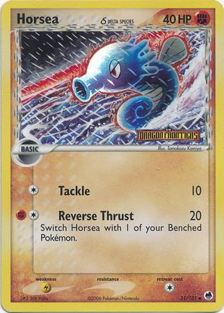 Horsea (31/101) (Delta Species) (Stamped) [EX: Dragon Frontiers] | Amazing Games TCG