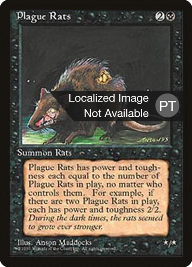 Plague Rats [Fourth Edition (Foreign Black Border)] | Amazing Games TCG