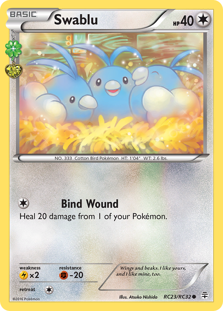 Swablu (RC23/RC32) [XY: Generations] | Amazing Games TCG