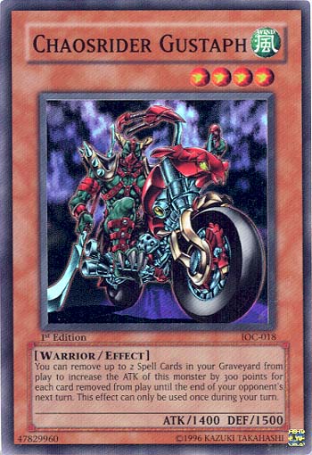 Chaosrider Gustaph [IOC-018] Super Rare | Amazing Games TCG