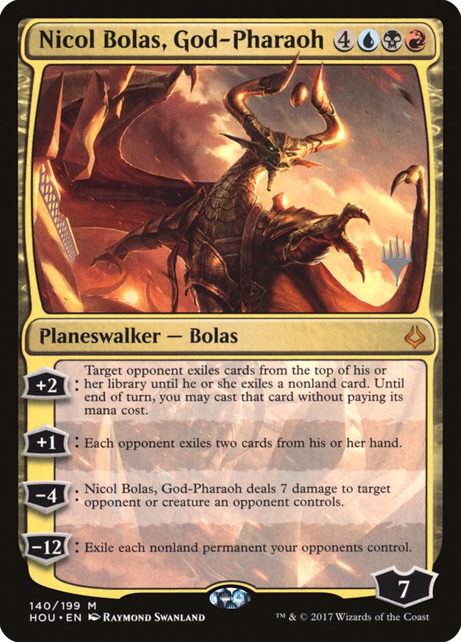 Nicol Bolas, God-Pharaoh (Promo Pack) [Hour of Devastation Promos] | Amazing Games TCG