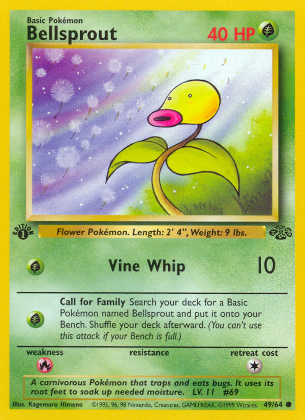 Bellsprout (49/64) [Jungle 1st Edition] | Amazing Games TCG
