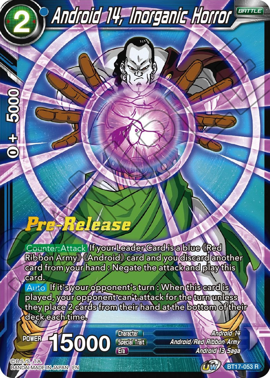 Android 14, Inorganic Horror (BT17-053) [Ultimate Squad Prerelease Promos] | Amazing Games TCG