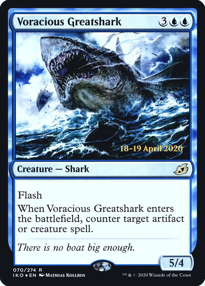 Voracious Greatshark  [Ikoria: Lair of Behemoths Prerelease Promos] | Amazing Games TCG