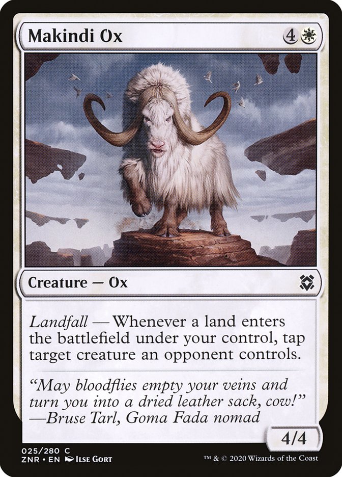 Makindi Ox [Zendikar Rising] | Amazing Games TCG