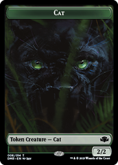 Elephant // Cat (008) Double-Sided Token [Dominaria Remastered Tokens] | Amazing Games TCG