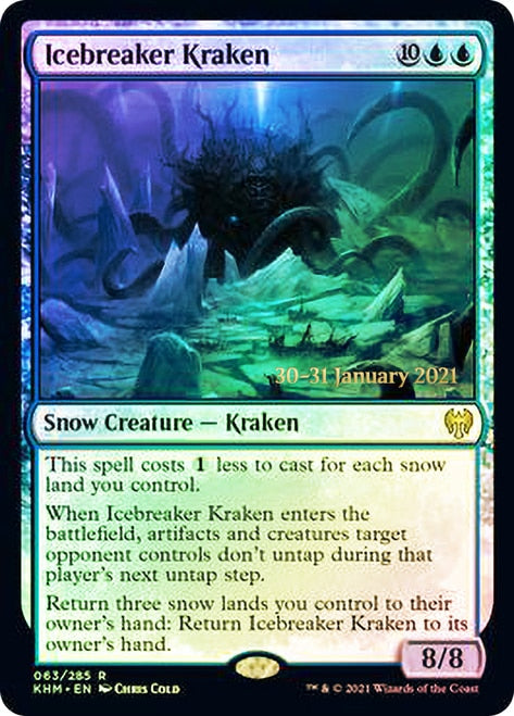 Icebreaker Kraken  [Kaldheim Prerelease Promos] | Amazing Games TCG
